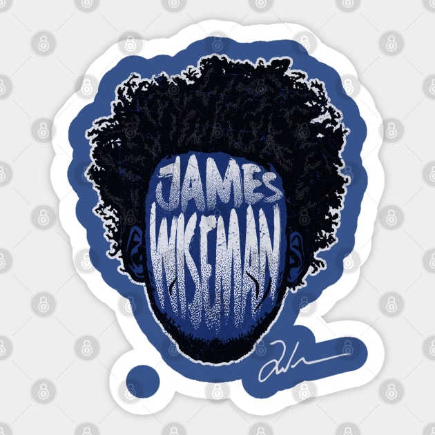 James Wiseman Golden State Player Silhouette Sticker by MASTER_SHAOLIN